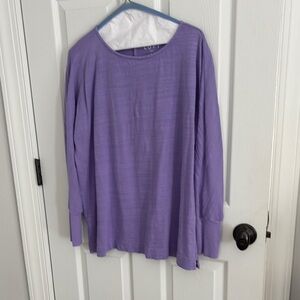 Purple Long Sleeve Top